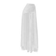 thumbnail image 4 of MIXUE Skirts For Women Summer Solid Color Sheer Sequins Pleated Elastic High Waist Nightclub Maxi Skirt Activewear,White,S, 4 of 6