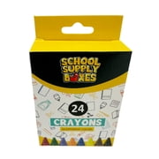 Back to School Pencil Box Kit for Grades K-5 (16-Pieces per Kit) – Clear Plastic Storage Box with Pencils, Crayons, Scissors, Glue Sticks, Erasers,