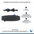 thumbnail image 6 of CTM  Neat Print Bow Tie and Cummerband Set (Men), 6 of 6