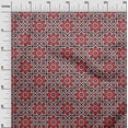 thumbnail image 2 of oneOone Polyester Lycra Dark Peach Fabric Geometric & Floral Block Sewing Craft Projects Fabric Prints By Yard 56 Inch Wide, 2 of 4