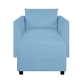 thumbnail image 3 of Naomi Home Elizabeth Modern DIY Collection-Fabric:Linen,Finish:Robin Egg Blue,Style:Accent Chair with Ottoman, 3 of 6
