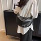 thumbnail image 4 of Black PU Leather Women's Shoulder Bag, Large Capacity with Wide Strap, 4 of 5