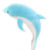 BJBSJSZ Dolphin Stuffed， Animals Dolphin Plush Pillow Super Soft Sea Animal Plush Toys Dolls for Boys Girls Sleeping Cushion Gift