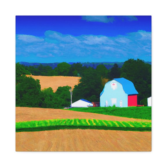 Crop Fields in Color - Canvas