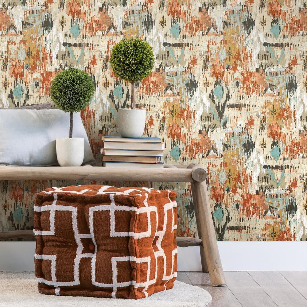Aztec Peel and Stick Wallpaper