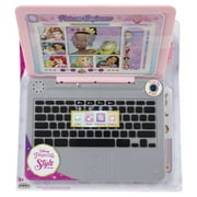 Disney Princess Style Collection Pink Pretend Laptop with Play Earbuds 5 Ways to Play