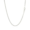 thumbnail image 3 of ARAIYA FINE JEWELRY 14K White Gold 1.52 mm Diamond Cut Cable Link Chain 24'' for Women, 3 of 6