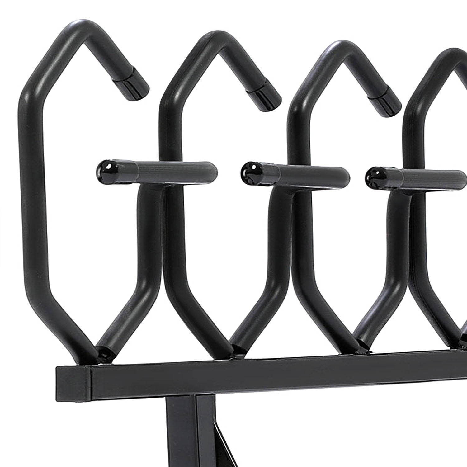 Kojem Vertical 6-Slot Storage Wall Mount for Rifles/Shotguns, Steel Black, 150 lb