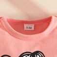 thumbnail image 6 of HWJAD Sweet Heart Baby Clothes Girl Newborn Infant Girls Summer Outfit Short Sleeve Romper Floral Short Headband Set, 6 of 11