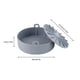 thumbnail image 4 of Matsuzay Freidora de aire, olla de silicona, antiadherente, parrilla de cocina, bandeja para hornear, bandeja reutilizable, de pan grueso, Cocina y Comedor 16 cm gris, 4 of 6