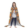 thumbnail image 3 of Honeii Squirrel And Maple Leaves Print Poncho Cape, Cloak Coat, Snuggly Hooded Wearable Blanket, Hooded Cape For Teenagers,Halloween Costumes-Medium, 3 of 7