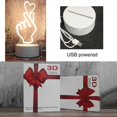 thumbnail image 2 of White Base Creative 3D Tricolor LED Decorative Night Light, Plug Version Christmas Tree 01, 2 of 2