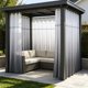 thumbnail image 5 of Waterproof Outdoor Curtains Singles Sheet Suitable For Terraces Thickened For Privacys And Weather Protection With Metal Rings Suitable For Porches Pergolas, 5 of 6