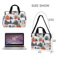 thumbnail image 3 of FORMRS 16" Laptop Bag Carrying Sleeve Case with Handle Travel Shoulder Briefcase, Blue Snow Houses, 3 of 8