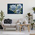 thumbnail image 3 of Stupell Industries Transitional Blue Hydrangeas on Indigo Canvas Art, 36 x 24, by Janice Gaynor, 3 of 8