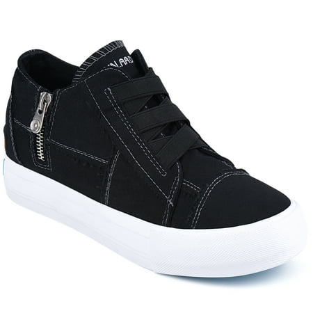 

JENN ARDOR Women Hidden Wedge Canvas Sneakers Slip on Flats Shoes Walking Shoes