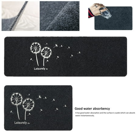 Dirt Catcher Mats Large Indoor/Outdoor Doormat Non Slip Heavy Duty Front Entrance Door Mat Rug, Outside Patio, Inside Entry Way, Catches Dirt Dust Snow & Mud - Black ()
