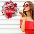 thumbnail image 6 of Valentine Outdoor Decorations Wreath Valentines Day Wreath Small Boxwood Wreaths Independence Day Wreath Welcome Wreaths Front Door Wreath 24 Lighted Wreath with Timer Natural Wreaths for Front Door, 6 of 9