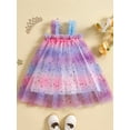 thumbnail image 3 of Bagilaanoe Toddler Baby Girl Summer Cami Dress Star Sequin Sleeveless A-line Princess Dresses 6M 12M 18M 24M 3T 4T Kids Patchwork Tulle Skirt, 3 of 8