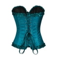 thumbnail image 3 of Gkeoshab Womens Waist Trainer Corset Multicolor Lace Corset Top Chest Holding Waist Tight Corset Belly Cosing Rubber Bone Bottoming Body Shaping Clothes, 3 of 4