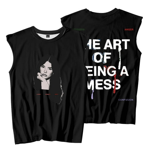 Lauren Spencer Smith Photo Sleeveless T-Shirts The Art Of Being A Mess Merch Unisex Streetwear Tee