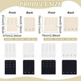 thumbnail image 2 of 6Pcs Women's Bra Extenders 3/4 Hooks 3 Rows Spacing Bra Extender Strap White Antique White Black Bra Band Strap Extensions, 2 of 6