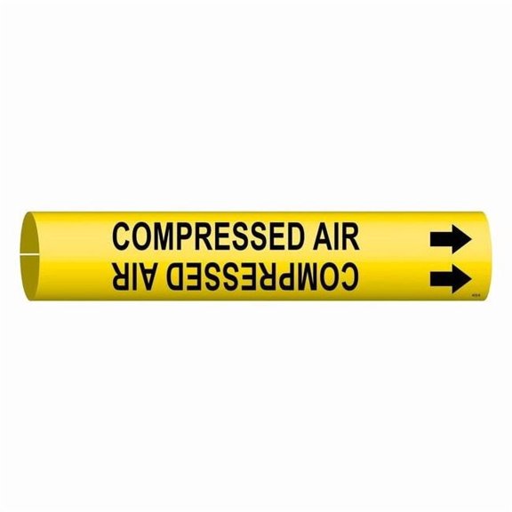 Brady Pipe Mrkr,Compressed Air,7/8in H,7/8in W 4032-B