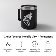 Cricut® Premium Vinyl™ – Textured Metallic Sampler, Dark Metals - Permanent, Sampler