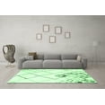 thumbnail image 3 of Ahgly Company Indoor Square Solid Emerald Green Modern Area Rugs, 8' Square, 3 of 4