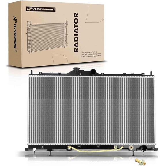 A-Premium Engine Coolant Radiator with Transmission Oil Cooler Compatible with Mitsubishi Galant 2004-2012 2.4L 3.8L, Automatic Transmission, Replace# MI3010207