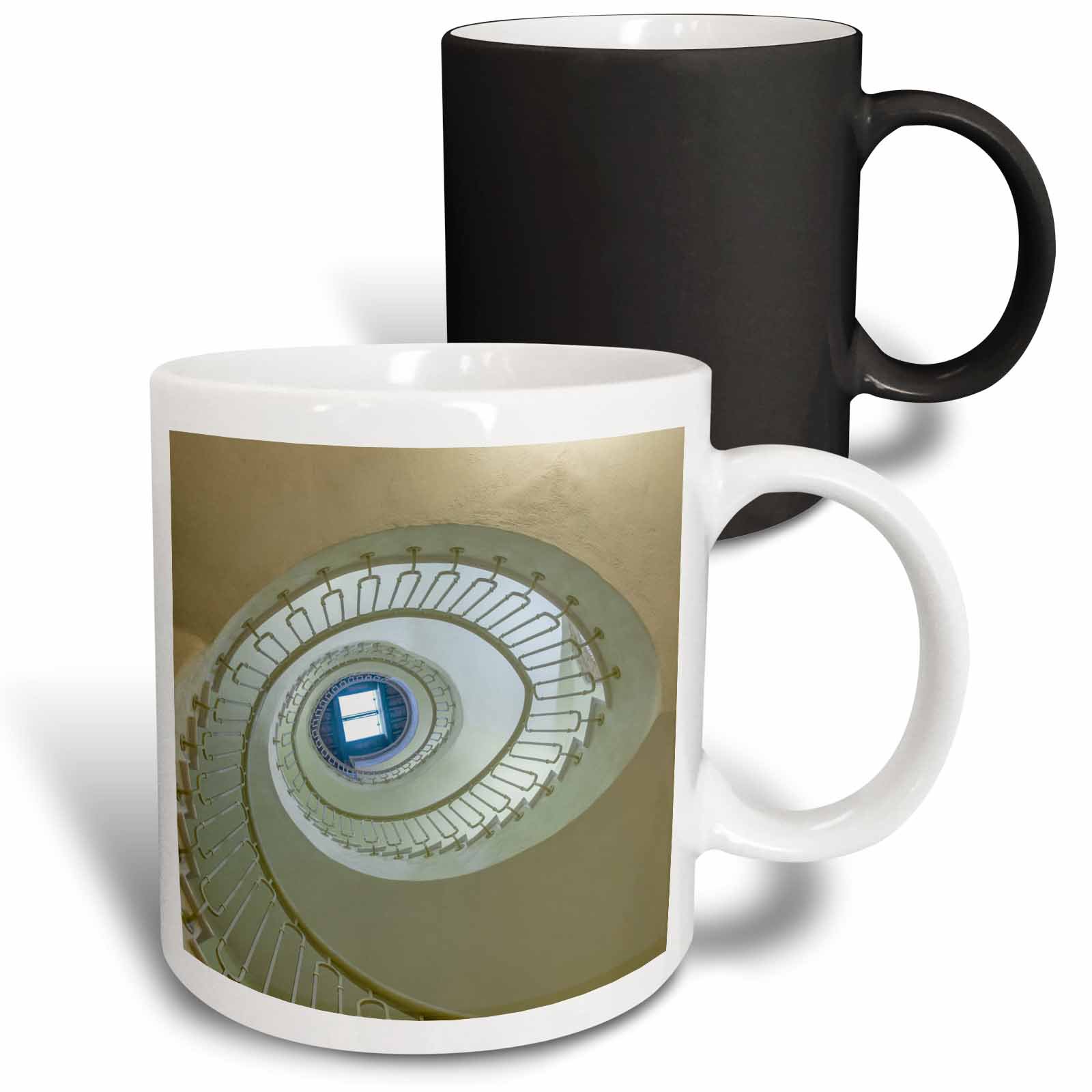 3drose, Italy, Tuscany, Radda in Chianti, Looking up a Hotel Staircase, 11oz Magic Transforming Mug