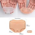 thumbnail image 2 of 12 Pcs Gel Foot Cushions Pads Silicone Forefoot Pad Metatarsal Pads for Women Ball of Foot Cushion Forefoot Pad Heel, 2 of 5