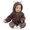Brown, variant on Unisex Baby Coral Fleece Bodysuits, Winter Cute Newborn Cloth Jumpsuit Hoodies Snowsuit Coats for Infant Girls Boy