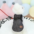 thumbnail image 4 of Small Dogs Harness Vest Clothes Puppy Clothing Winter Dog Jacket Coat, 4 of 5