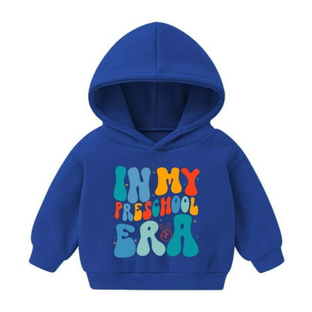 

Geire Children Spring Fall New Hoodie Sweatshirt Cute Printed Long Sleeve Casual Tops Boys Girls Comfort Fit Pullover Hooded Tops
