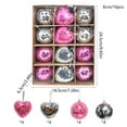 thumbnail image 3 of Hvmvliv Colored Glass Mirror Ball Wedding Stage Party Decorations Christmas Ornaments Reflective Spheres Pink, 3 of 6