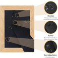 thumbnail image 2 of 8x10 Picture Frames Set of 6,Wood Photo Frame Display Pictures 5x7 with Mat or 8x10 Without Mat High Definition Wall Mounting and Tabletop Display (Natural Wood－, 2 of 6
