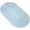 Light blue, variant on Oval Bath & Shower Mat 27" x 15" Beige Anti-Slip PVC with Suction Cups