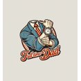 thumbnail image 2 of Full Time Dad Business Suit Adult Sand Long Sleeve Hoodie-Medium, 2 of 6