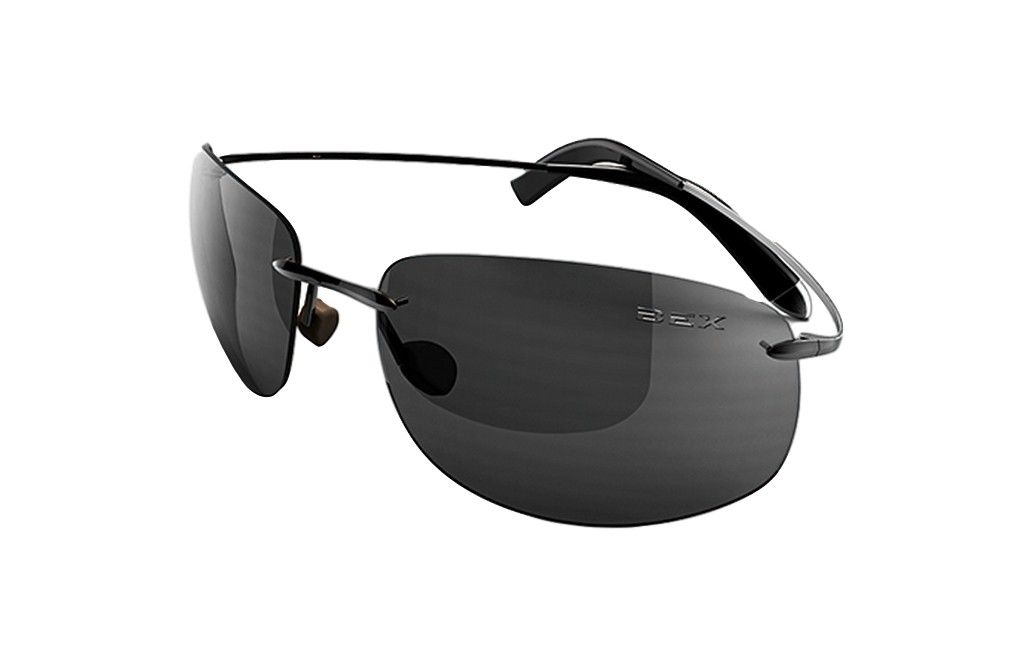 BEX Bex Sunglasses Nylon Performance Titanium Lynnson Black Gray