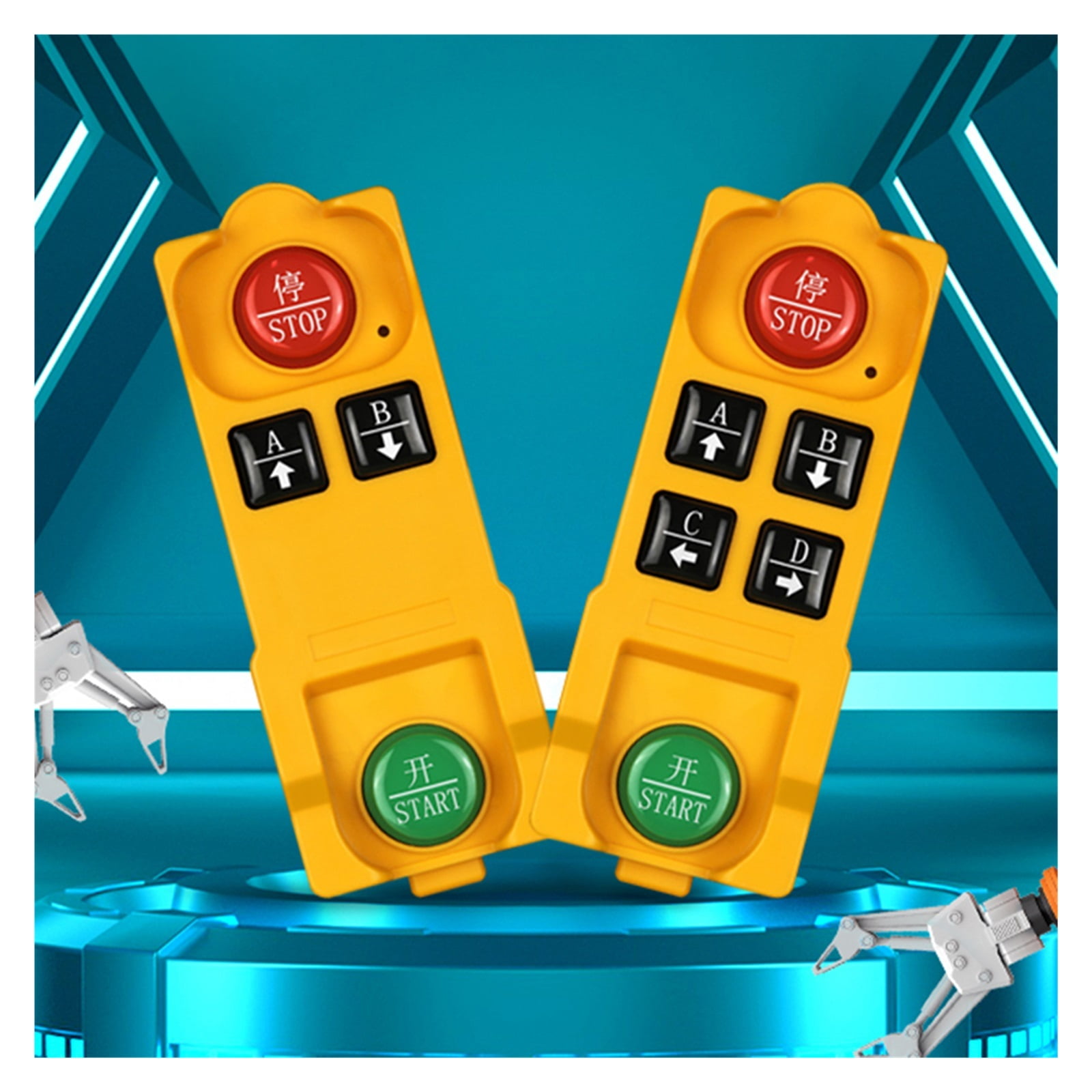 Industrial Wireless Remote Controller 433.92 Hoist Crane Control 2/4 Buttons Crane Industrial Radio Controller Long Distance ,High Quality Transmitter