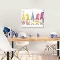 thumbnail image 5 of Logiee Autumn Funny Gnomes Print Canvas Wall Art ,Art Poster,Canvas Decorative Picture,Decor Wall Pictures for Living Room Bedroom Bathroom,Ready to Hang, 5 of 6