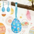 thumbnail image 1 of Easter Wrapped Foam Egg Ornaments Floral Plaid Egg Decorations Personalized Party And Holiday Decor Hanging Accents, 1 of 6