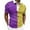 Purple, variant on YAYUBA Mens Polo Shirts 3xl Classic Button Crew Neck Big and Tall Classic Striped T-Shirts Quick Dry Active Fit Classic Fit Casual Golf Tops