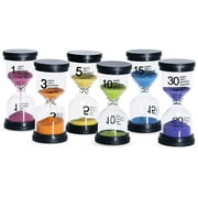 Sand Timer 6 Colors Hourglass 1/3/5/10/15/30 Minutes Sandglass Clock for Kids Games Classroom Kitchen Decoration