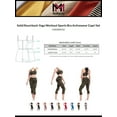 thumbnail image 2 of MixMatchy Women's Solid Racerback Yoga Workout Sports Bra Activewear Capri Set, 2 of 4