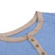 thumbnail image 5 of pstuiky camisa de manga larga para hombre, Blusas casuales de manga larga con cuello redondo, botones, cuadros, bolsillos y bloques de color para hombre salir tops xxxl, 5 of 8