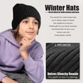 thumbnail image 6 of Candy Color Beanie Hats Knit Caps Cuffed Stretch Winter Warm Hats for Children Teenagers Youth Women Men(Light Purple), 6 of 7