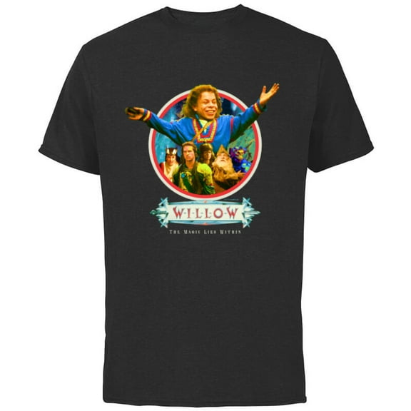 Lucasfilm Willow Movie Willow Ufgood Triumphant - Short Sleeve Cotton T-Shirt for Adults - Customized-Black