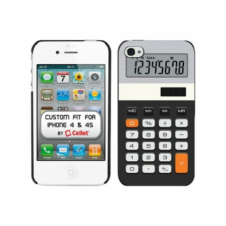 Cellet Black Proguard Case with Calculator for iPhone 4 &